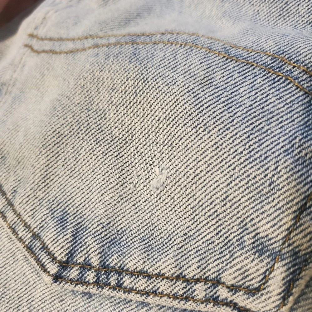 Vintage Y2K Lee Mens Baggy Loose Denim DISTRESSED Jean Shorts Size 34 Jorts